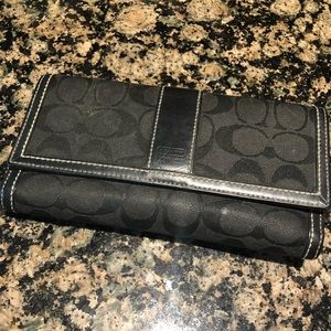 Coach Signature Wallet in black